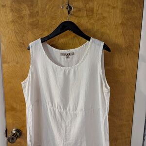 Flax Women's White Linen Shell